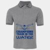 JB's  BIRDS EYE POLO   CHARCOAL - S Thumbnail