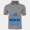 JB's  BIRDS EYE POLO   CHARCOAL - S Thumbnail
