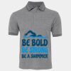 JB's  BIRDS EYE POLO   CHARCOAL - S Thumbnail