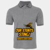 JB's  BIRDS EYE POLO   CHARCOAL - S Thumbnail
