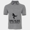 JB's  BIRDS EYE POLO   CHARCOAL - S Thumbnail