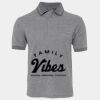 JB's  BIRDS EYE POLO   CHARCOAL - S Thumbnail