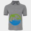 JB's  BIRDS EYE POLO   CHARCOAL - S Thumbnail