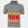 JB's  BIRDS EYE POLO   CHARCOAL - S Thumbnail