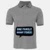 JB's  BIRDS EYE POLO   CHARCOAL - S Thumbnail