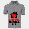 JB's  BIRDS EYE POLO   CHARCOAL - S Thumbnail