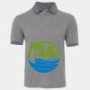 JB's  BIRDS EYE POLO   CHARCOAL - S Thumbnail