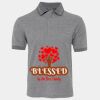 JB's  BIRDS EYE POLO   CHARCOAL - S Thumbnail