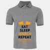 JB's  BIRDS EYE POLO   CHARCOAL - S Thumbnail
