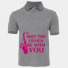 JB's  BIRDS EYE POLO   CHARCOAL - S Thumbnail