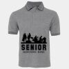 JB's  BIRDS EYE POLO   CHARCOAL - S Thumbnail