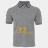 JB's  BIRDS EYE POLO   CHARCOAL - S Thumbnail