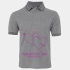 JB's  BIRDS EYE POLO   CHARCOAL - S Thumbnail