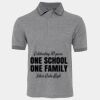 JB's  BIRDS EYE POLO   CHARCOAL - S Thumbnail