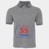 JB's  BIRDS EYE POLO   CHARCOAL - S Thumbnail