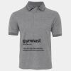JB's  BIRDS EYE POLO   CHARCOAL - S Thumbnail