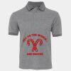 JB's  BIRDS EYE POLO   CHARCOAL - S Thumbnail