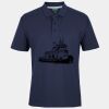 C OF C  JERSEY POLO   CHARCOAL Thumbnail