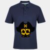 C OF C  JERSEY POLO   CHARCOAL Thumbnail