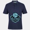 C OF C  JERSEY POLO   CHARCOAL Thumbnail