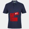 C OF C  JERSEY POLO   CHARCOAL Thumbnail